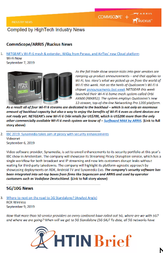 HTIN Executive News Brief